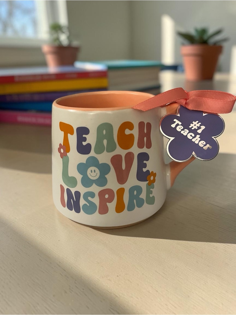 “Teach, Love, Inspire” Teacher Appreciation Mug - NWT